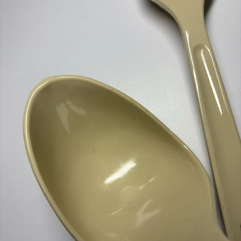 Vintage King Craft Nylon Slotted Spoon Ladle Almond USA Plastic 11